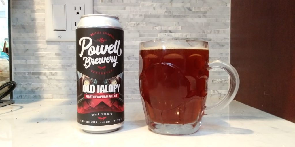 Powell Brewery "Old Jalopy" American Pale Ale has a redder hue than many pale ales, but it's got the hop-heavy taste to back up its maltiness. 