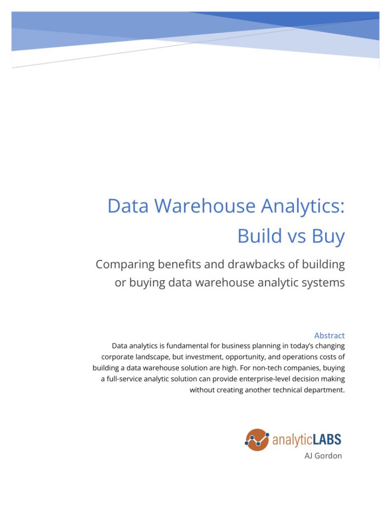 White paper cover page with executive summary/abstract for portfolio.